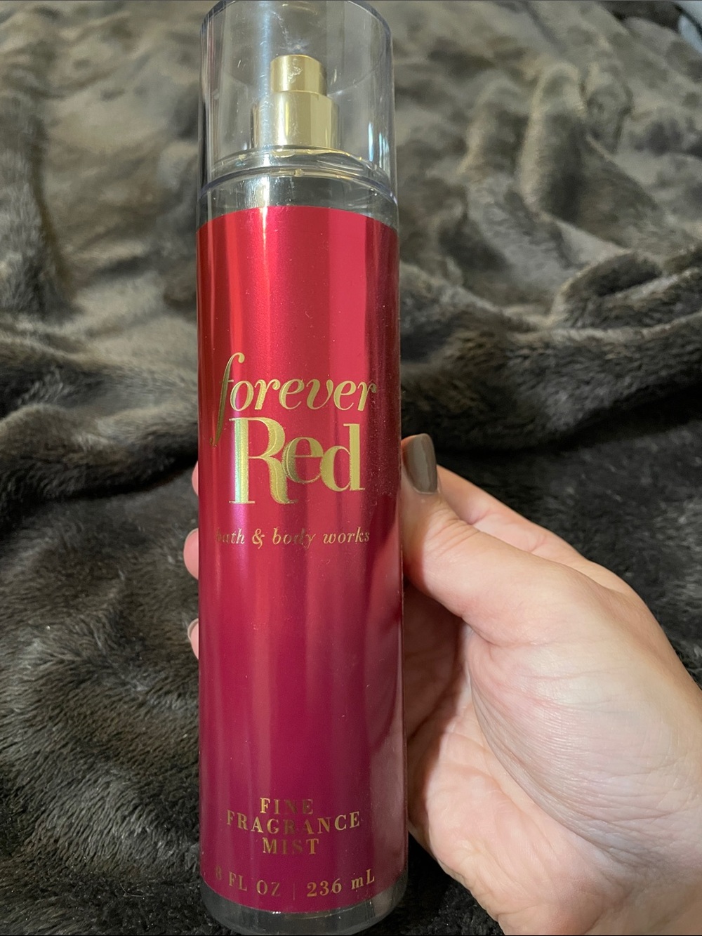 Bath & Body Works Forever Red Fragrance Mist - Metallic Red & Gold Accents